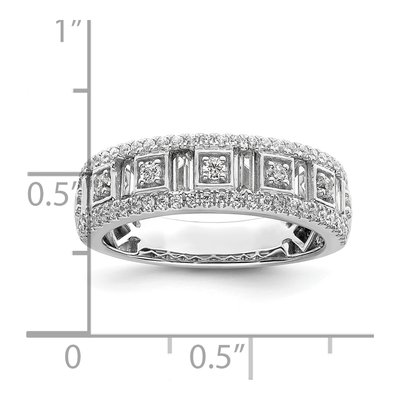 14K White Gold 7/8 ct tw Diamond Wedding Band – view 4