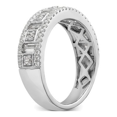 14K White Gold 7/8 ct tw Diamond Wedding Band – view 7