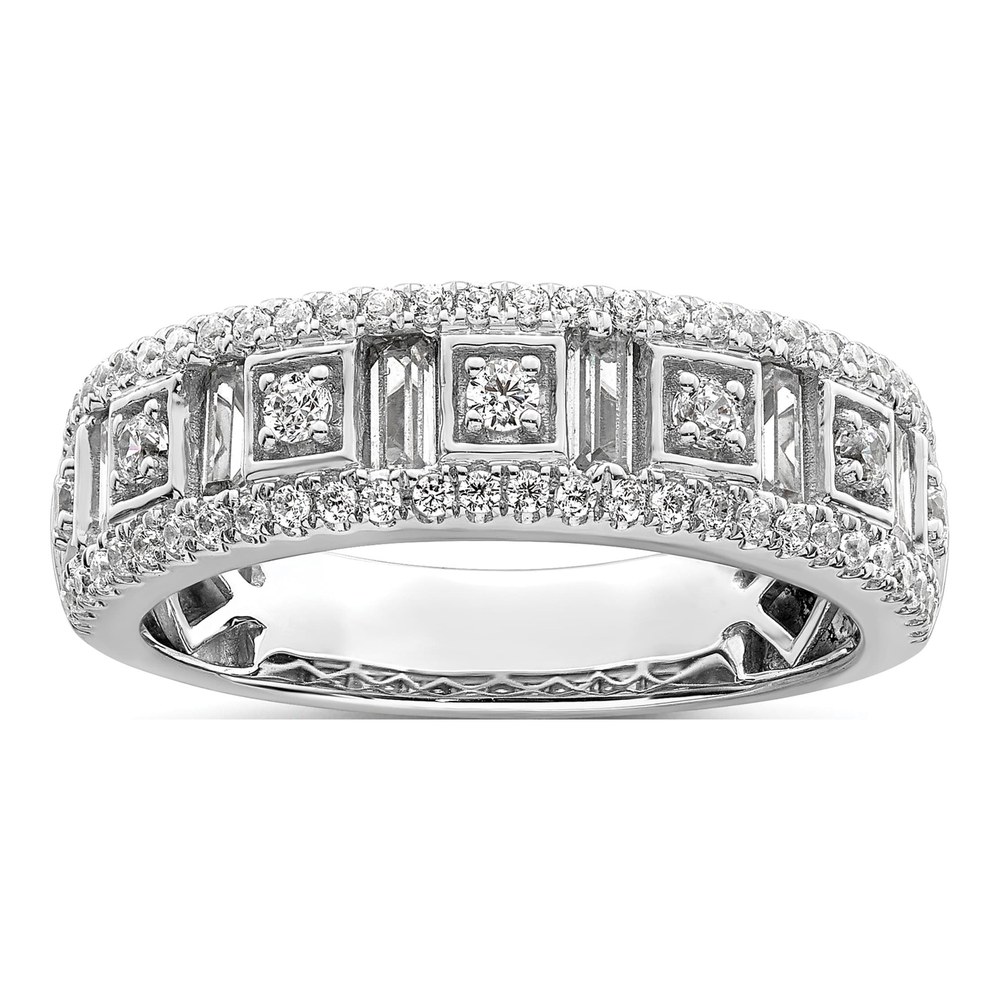 14K White Gold 7/8 ct tw Diamond Wedding Band