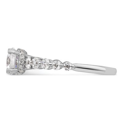14K White Gold Lab-Grown Diamond Engagement Ring Semi-Mount – view 4