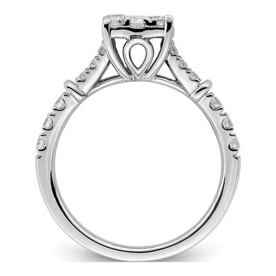 14K White Gold 1 ct tw Lab-Grown Diamond Engagement Ring – view 2