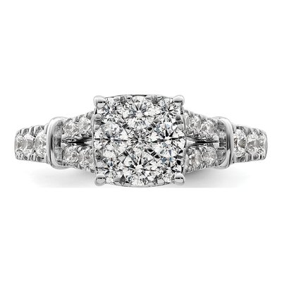 14K White Gold 1 ct tw Lab-Grown Diamond Engagement Ring – view 4