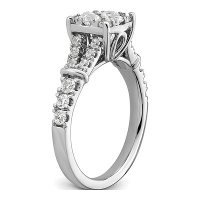 14K White Gold 1 ct tw Lab-Grown Diamond Engagement Ring – view 6