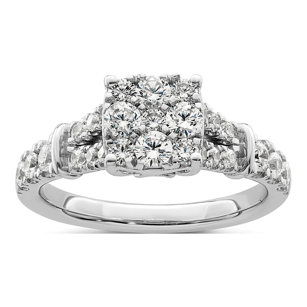 14K White Gold 1 ct tw Lab-Grown Diamond Engagement Ring
