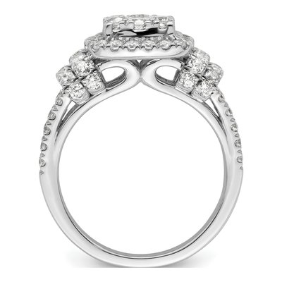 14K White Gold 1 1/2 ct tw Lab-Grown Diamond Engagement Ring – view 3