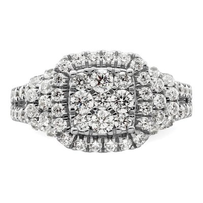 14K White Gold 1 1/2 ct tw Lab-Grown Diamond Engagement Ring – view 5