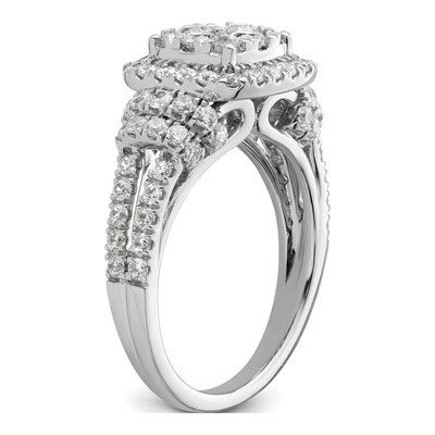 14K White Gold 1 1/2 ct tw Lab-Grown Diamond Engagement Ring – view 7