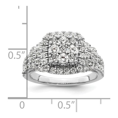 14K White Gold 1 1/2 ct tw Lab-Grown Diamond Engagement Ring – view 8
