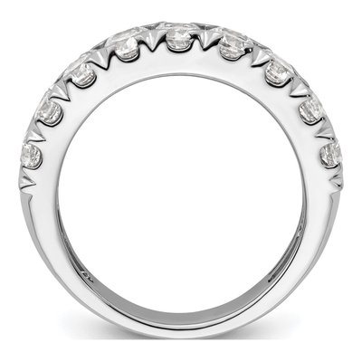 14K White Gold 2 7/8 ct tw Lab-Grown Diamond Double Row Ring – view 2