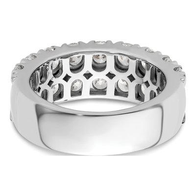 14K White Gold 2 7/8 ct tw Lab-Grown Diamond Double Row Ring – view 5