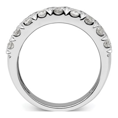 14K White Gold 3 ct tw Lab-Grown Diamond Triple Row Fashion Ring – view 2