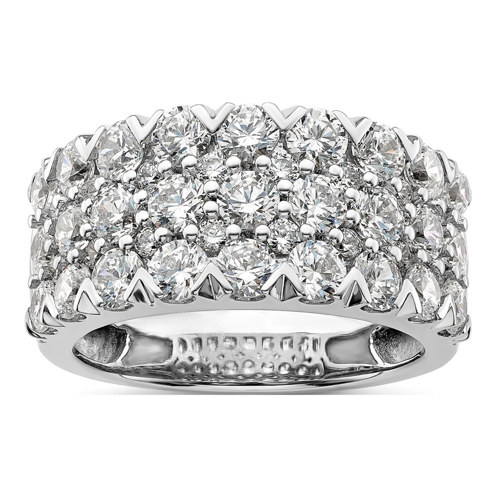 14K White Gold Lab Grown Diamond Vs/Si Gh, Band