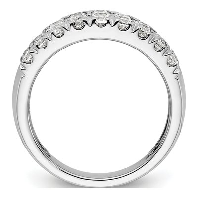 14K White Gold 1.5 ct tw Diamond Pave Wedding Ring – view 2