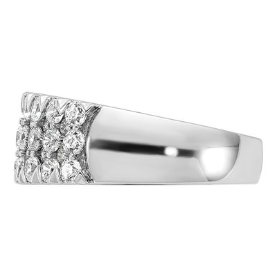14K White Gold 1.5 ct tw Diamond Pave Wedding Ring – view 3