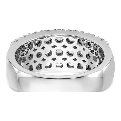 14K White Gold 1.5 ct tw Diamond Pave Wedding Ring – view 6