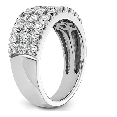 14K White Gold 1.5 ct tw Diamond Pave Wedding Ring – view 7
