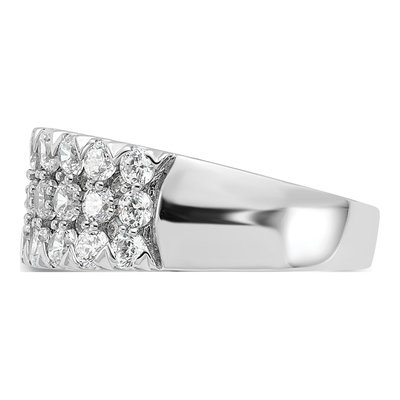 14K White Gold 2 ct tw Diamond Pave Ring – view 4