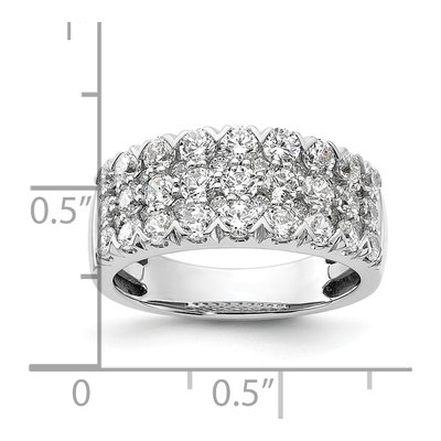 14K White Gold 2 ct tw Diamond Pave Ring – view 5