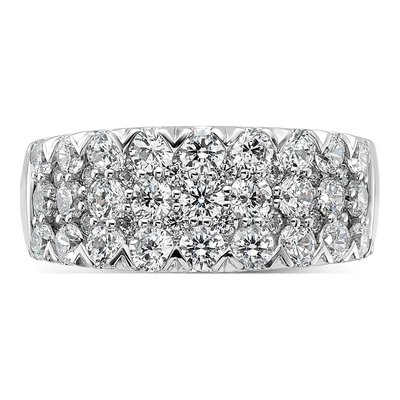 14K White Gold 2 ct tw Diamond Pave Ring – view 6