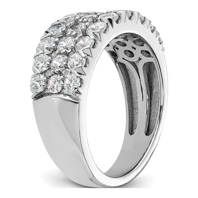 14K White Gold 2 ct tw Diamond Pave Ring – view 8