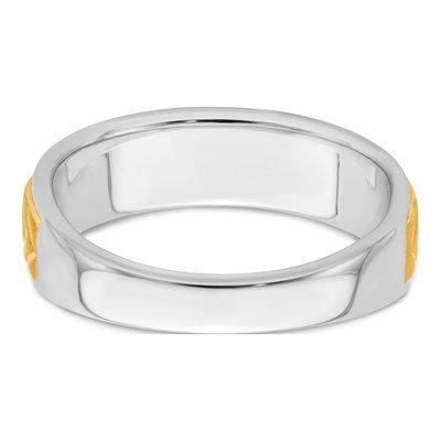 Men's 14K Two-Tone Gold 1/6 ct tw Diamond Channel Ring – view 6