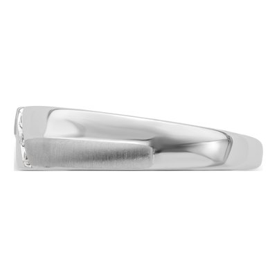 Men's 14K White Gold 1/20 ct tw Diamond 3-Stone Ring – view 3