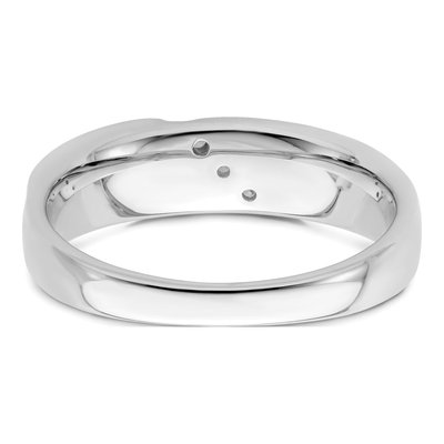 Men's 14K White Gold 1/20 ct tw Diamond 3-Stone Ring – view 6