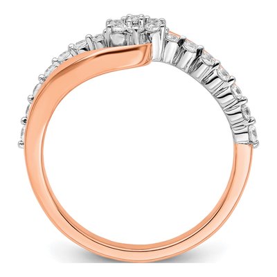14K Two-Tone Gold 1/3 ct tw Lab-Grown Diamond Fashion Ring – view 3