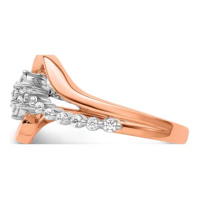14K Two-Tone Gold 1/3 ct tw Lab-Grown Diamond Fashion Ring – view 4