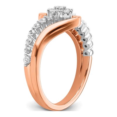 14K Two-Tone Gold 1/3 ct tw Lab-Grown Diamond Fashion Ring – view 7