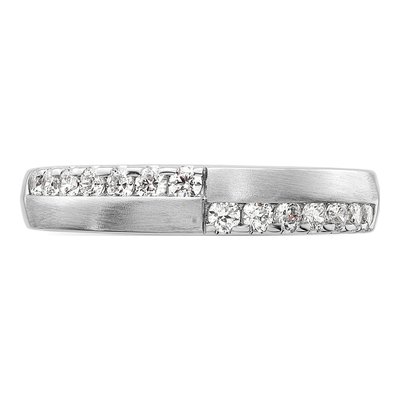 14K White Gold 3/8 ct tw Lab-Grown Diamond Wedding Band – view 4
