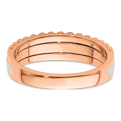 14K Two-Tone Gold 1/4 ct tw Lab-Grown Diamond Ring – view 6