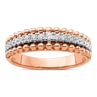 14K Two-Tone Gold 1/4 ct tw Lab-Grown Diamond Ring