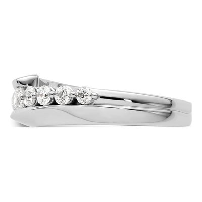 14K White Gold 1/2 ct tw Lab-Grown Diamond Wedding Band – view 3