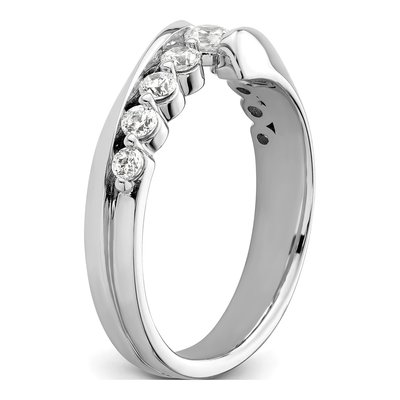 14K White Gold 1/2 ct tw Lab-Grown Diamond Wedding Band – view 6