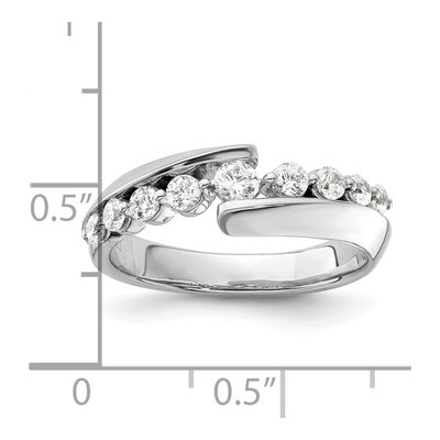 14K White Gold 1/2 ct tw Lab-Grown Diamond Wedding Band – view 7