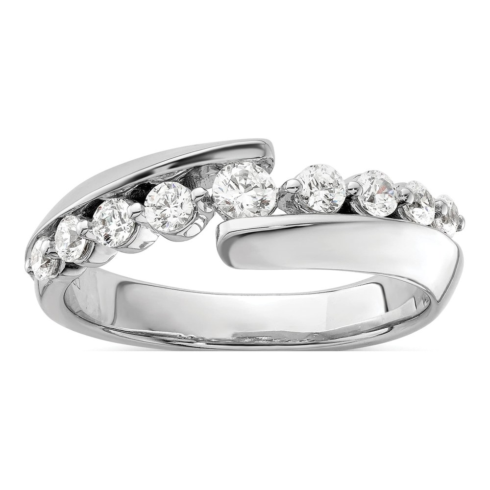 14K White Gold 1/2 ct tw Lab-Grown Diamond Wedding Band