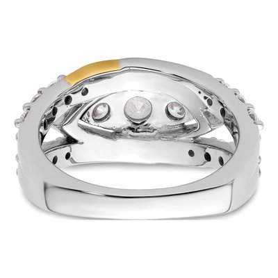 14K Two-Tone Gold 1 1/6 ct tw Lab-Grown Diamond Fashion Ring – view 5