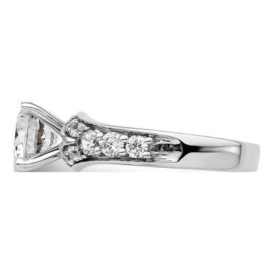 14K White Gold Lab-Grown Diamond Engagement Ring Semi-Mount – view 4