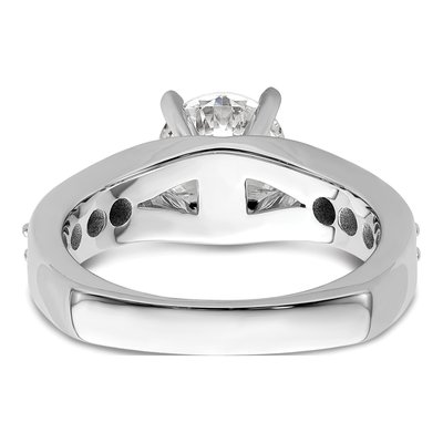 14K White Gold Lab-Grown Diamond Engagement Ring Semi-Mount – view 6
