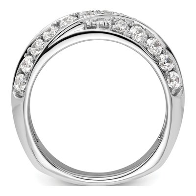 14K White Gold 1 ct tw Lab-Grown Diamond Wedding Band – view 2