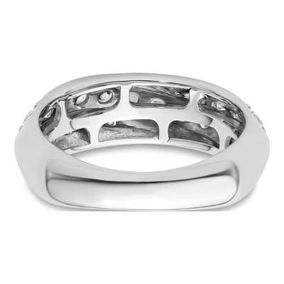 14K White Gold 1 ct tw Lab-Grown Diamond Wedding Band – view 5