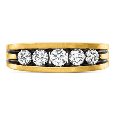 Men's 14K Yellow Gold 1 ct tw Lab-Grown Diamond Ring – view 4