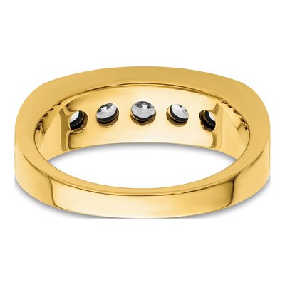 Men's 14K Yellow Gold 1 ct tw Lab-Grown Diamond Ring – view 5