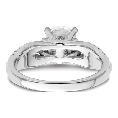 14K White Gold Lab-Grown Diamond Engagement Ring Semi-Mount – view 6