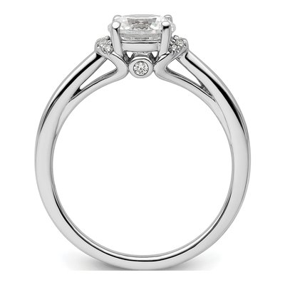 14K White Gold Lab-Grown Diamond Engagement Ring Semi-Mount – view 3
