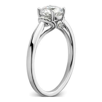 14K White Gold Lab-Grown Diamond Engagement Ring Semi-Mount – view 7