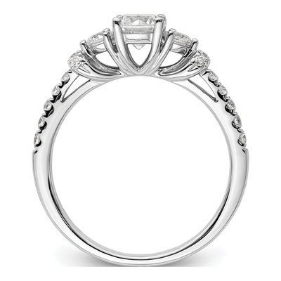 14K White Gold Lab-Grown Diamond Engagement Ring Semi-Mount – view 2