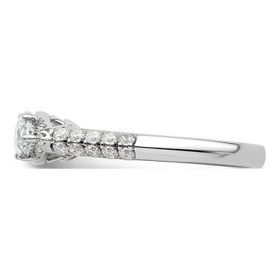 14K White Gold Lab-Grown Diamond Engagement Ring Semi-Mount – view 3