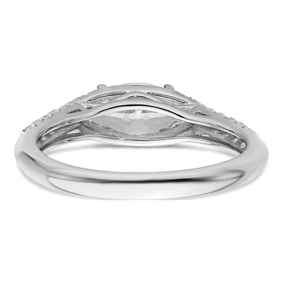 14K White Gold Lab-Grown Diamond Engagement Ring Semi-Mount – view 5